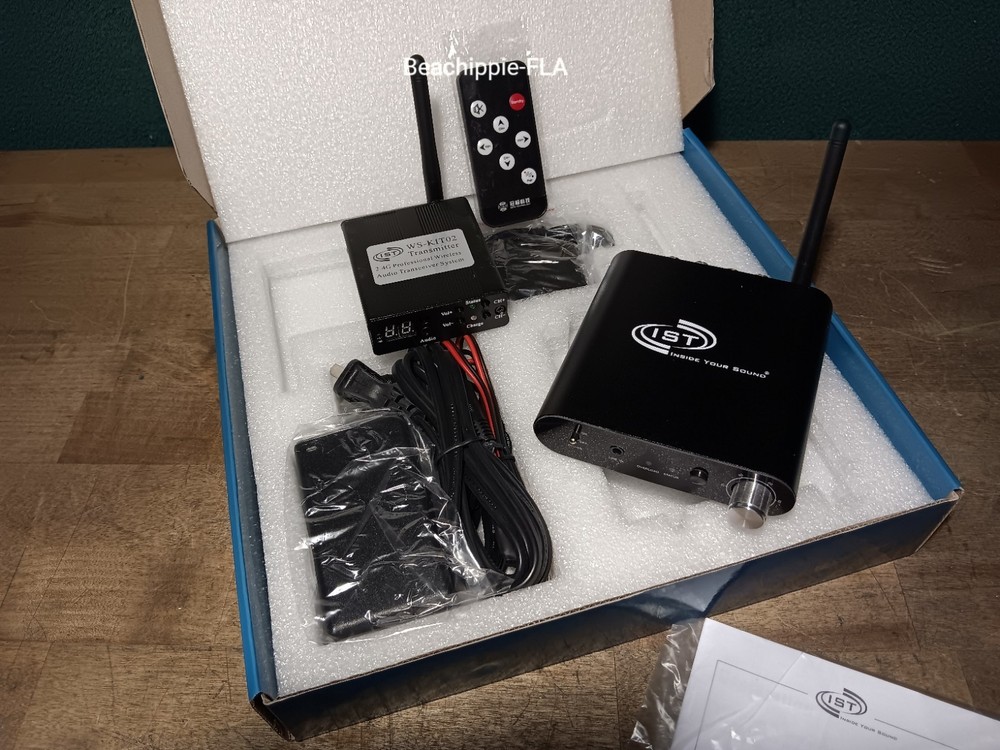 Intrasonic WS-KIT Wireless Sound Transmitter & Receiver–Amplifier