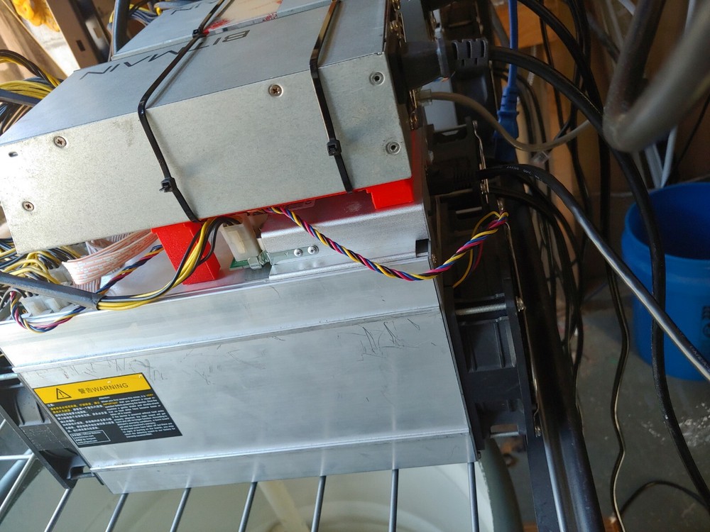 ASIC power supply holder 3d printed