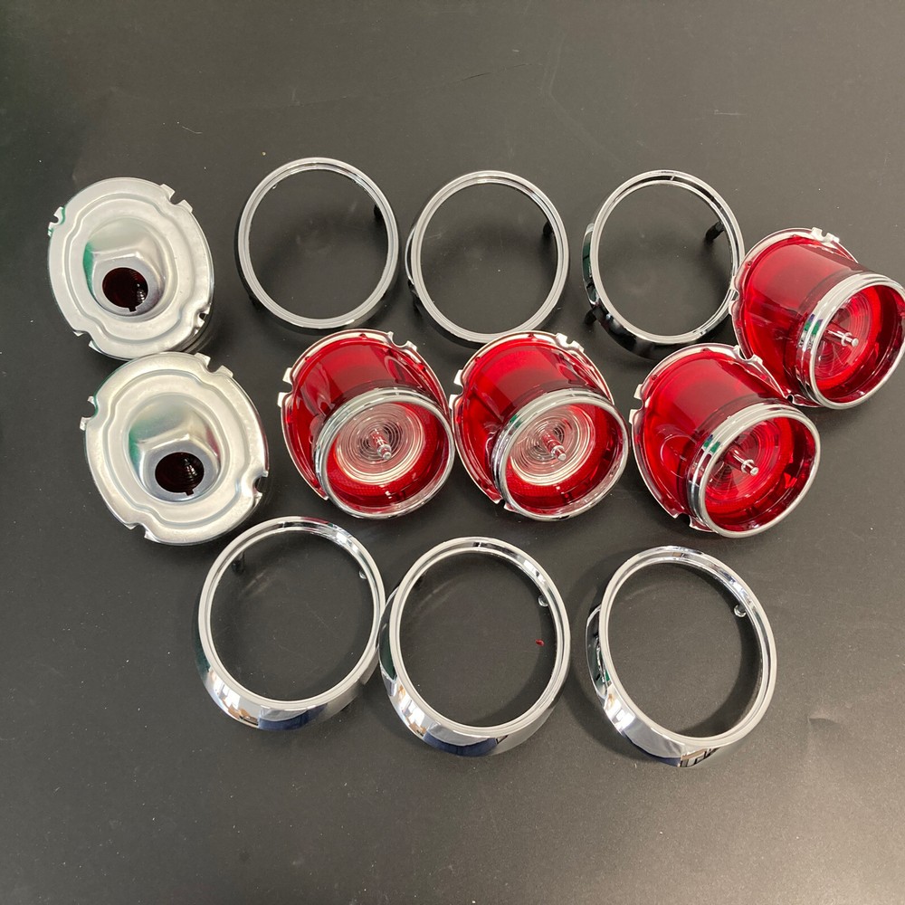 1965 Impala Ful-Size Tail Light & Back up lens Assembly Set