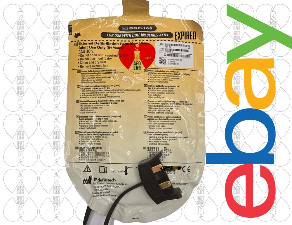 Defibtech Lifeline AED Pads DDP-100 - Expired