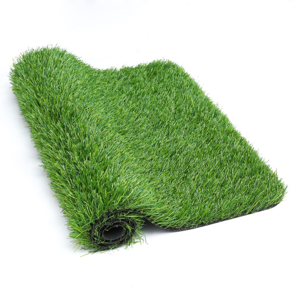 TREETONE Artificial Grass Door Mat, Thick 1'8" x 2'6" (Rectangular), Green