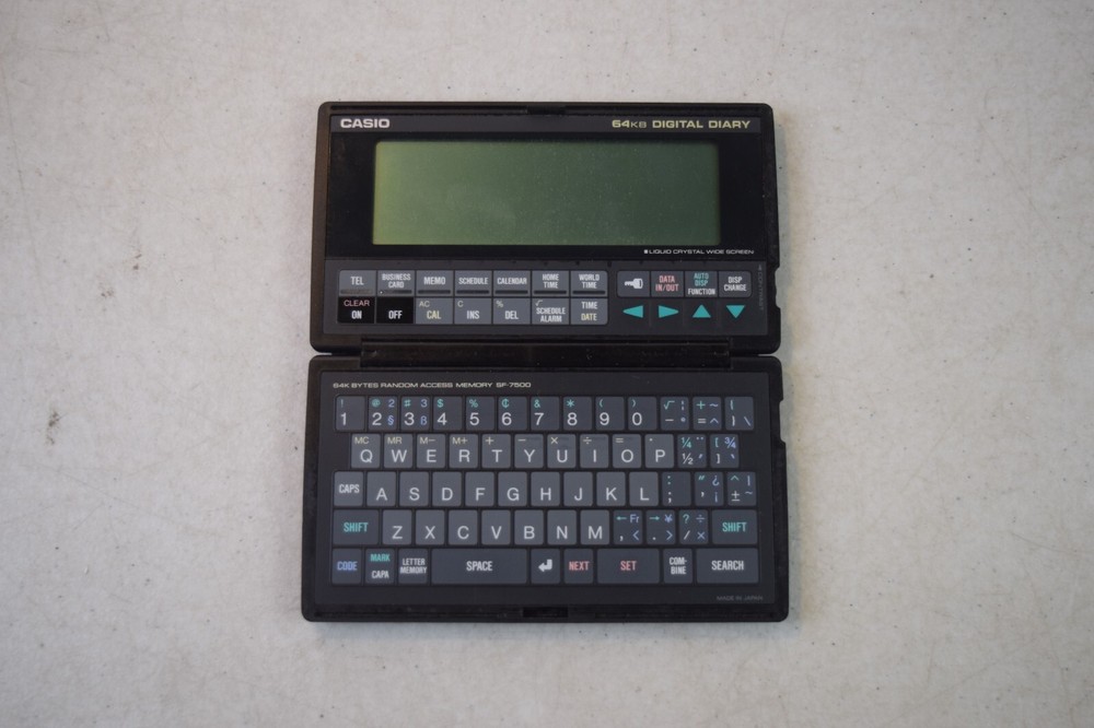 CASIO 64 KB memory DIGITAL DIARY SF7500
