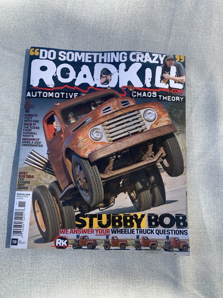 ROADKILL Magazine issue 5.  Stubby Bob Cover Issue.
