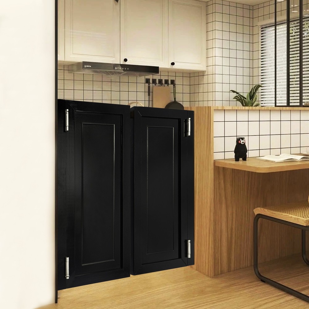 Stylish Solid Wood Swing Doors for Cafes and Interior Spaces