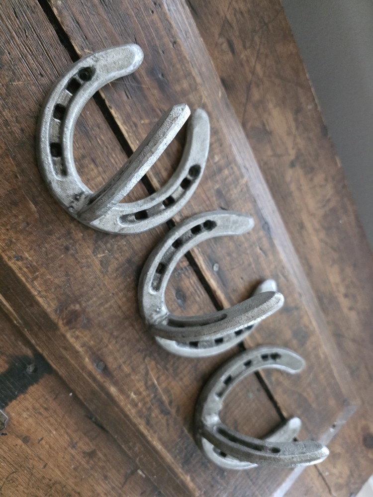 🔥 3 Cast Iron "Horseshoe" Hooks