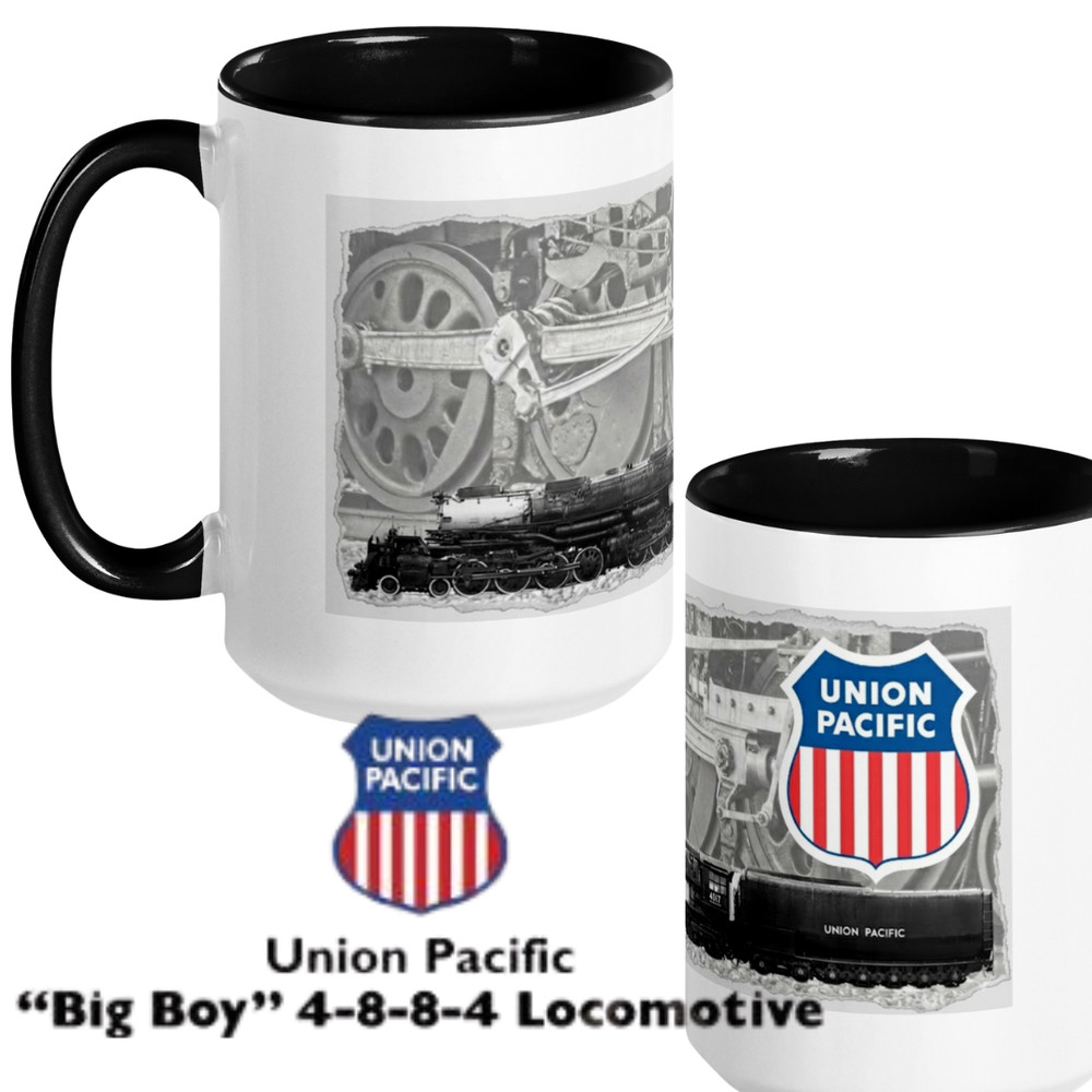 Union Pacific "Big Boy" – 15oz Ceramic Mug: The Beast is Barely Fitting!