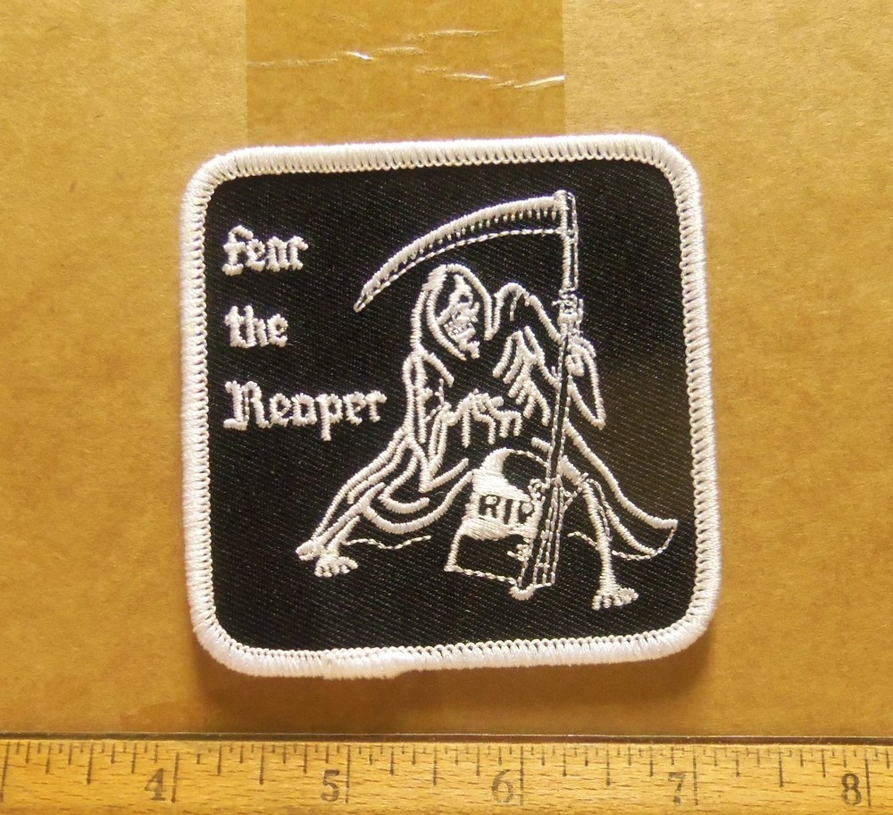 Fear the Reaper Embroidered Patch