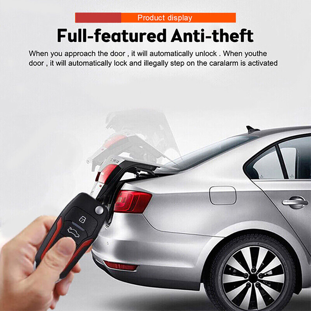 Auto Keyless Entry Engine Start Stop Alarm System Push Button Remote Auto Smart