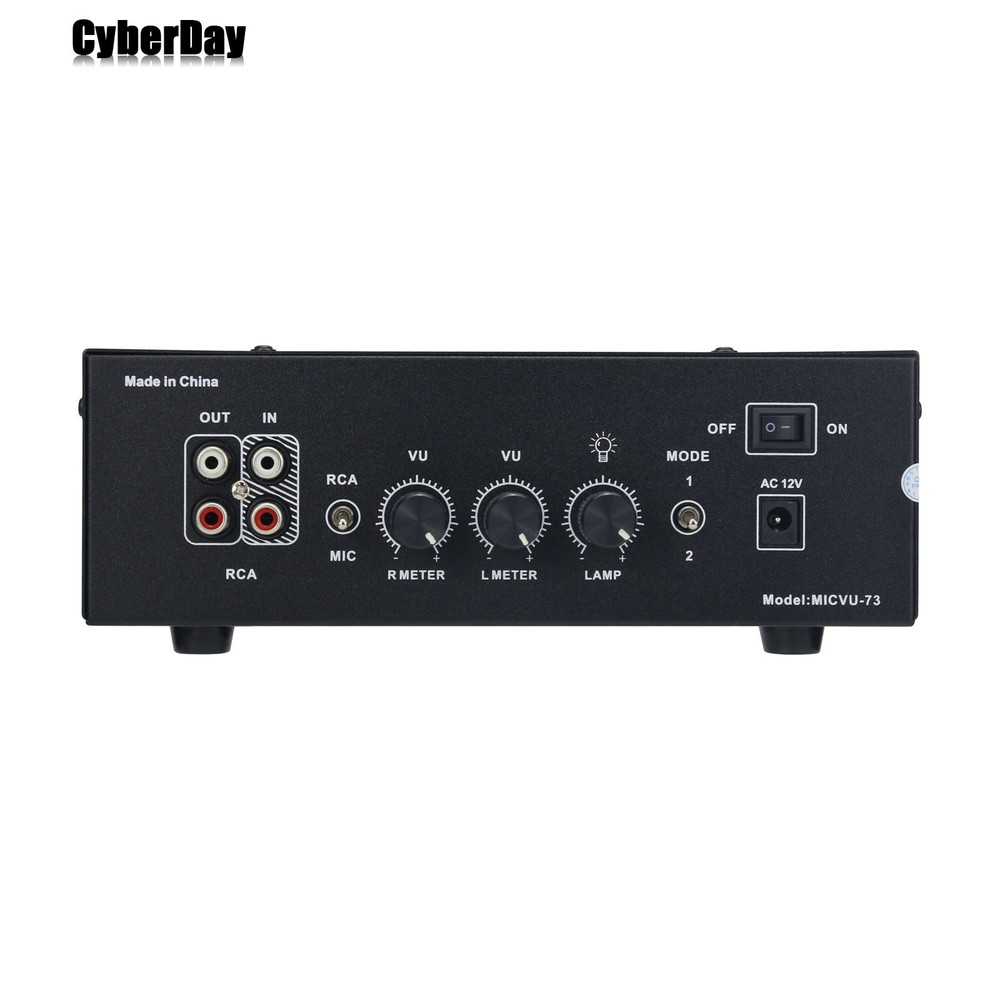 MIC-73 Voice Control Square Analog VU Meter+Alloy Panel and LED Warm Backlight