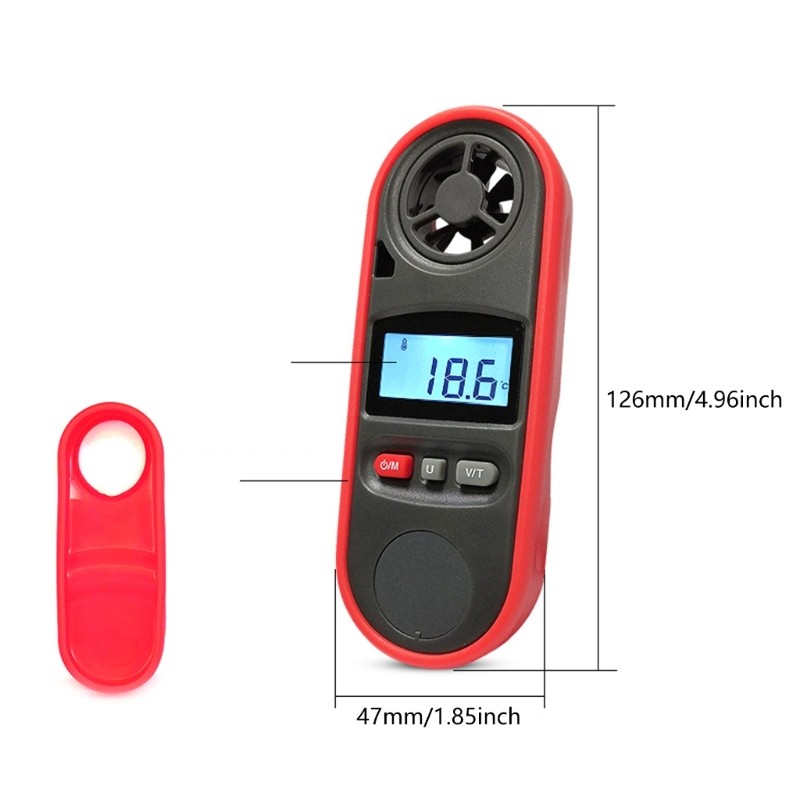Multifunction Anemometer Wind Speed & Temperature Meter for Wind Speed
