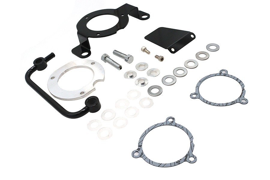 M8 EFI Air Cleaner Support Bracket Kit Black for Harley-Davidson