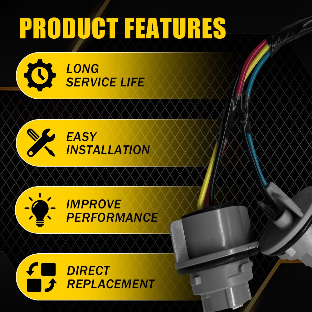 Tail Light Harness Wiring Socket Fit 2017-2018 Kia Forte Direct Replacement