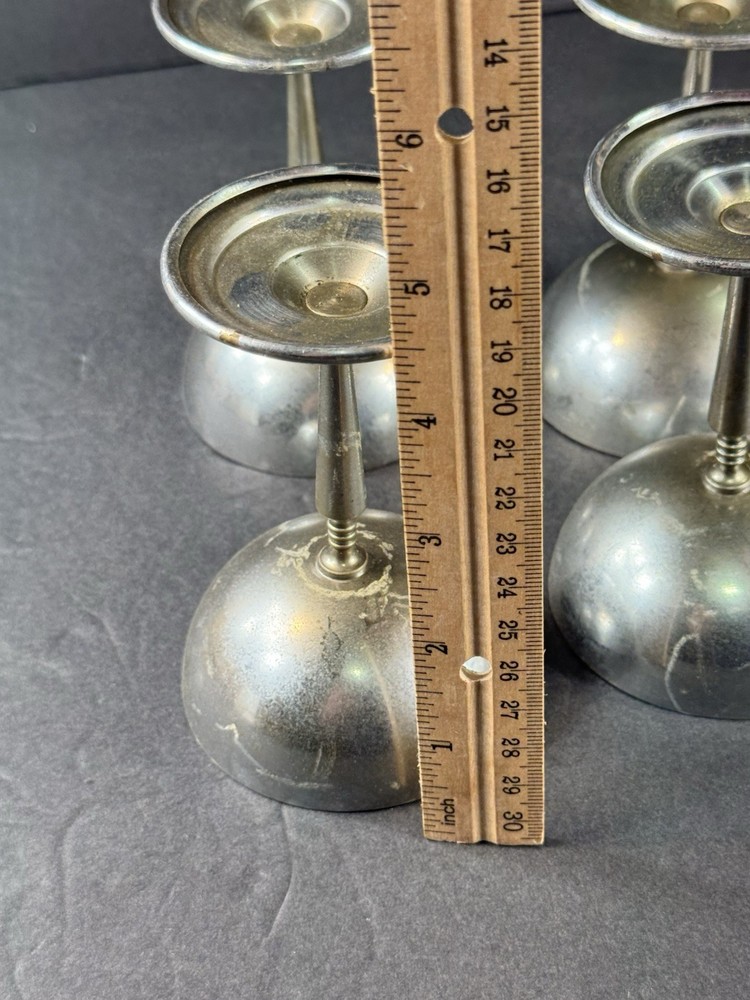 Vtg Metal Wine Cups