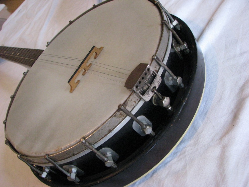 Vintage Silvertone / Harmony Tenor Banjo with Original Case