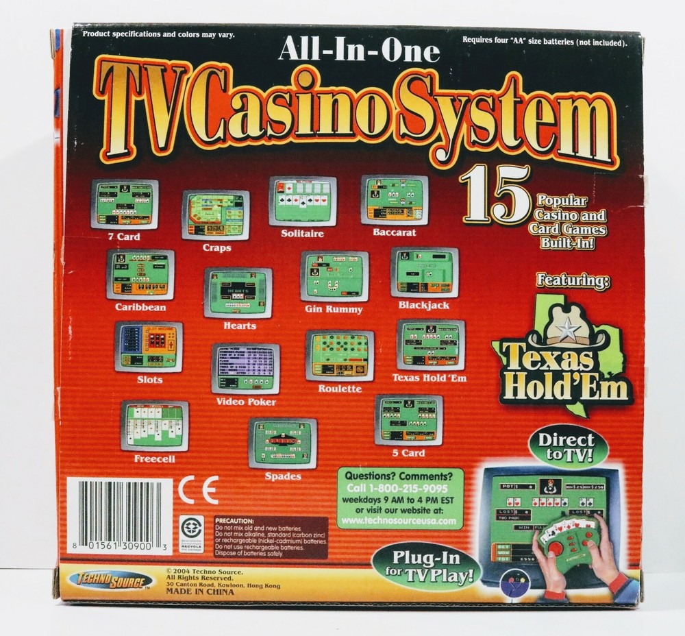 Vintage Game TV Casino System 15 Games