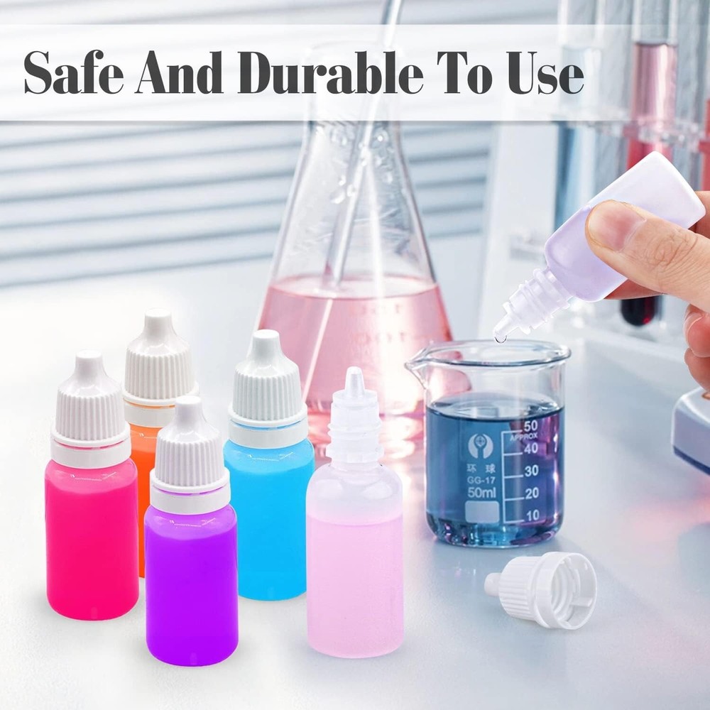 50 Pack 15ml Plastic Dropper Bottle Empty Eye Dropper Bottles Squeezable Liquid