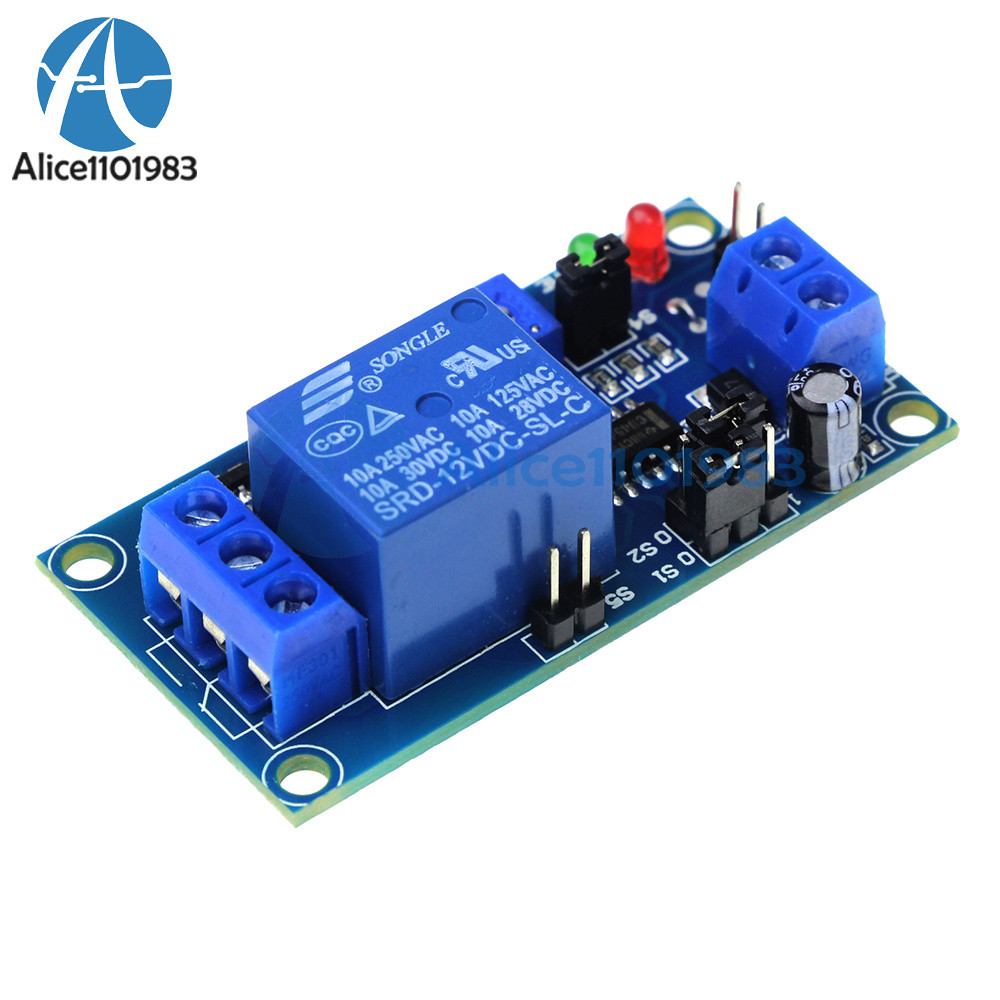 DC 12V Delay Relay Delay Turn on/Delay Turn off Timer Timing Switch Module