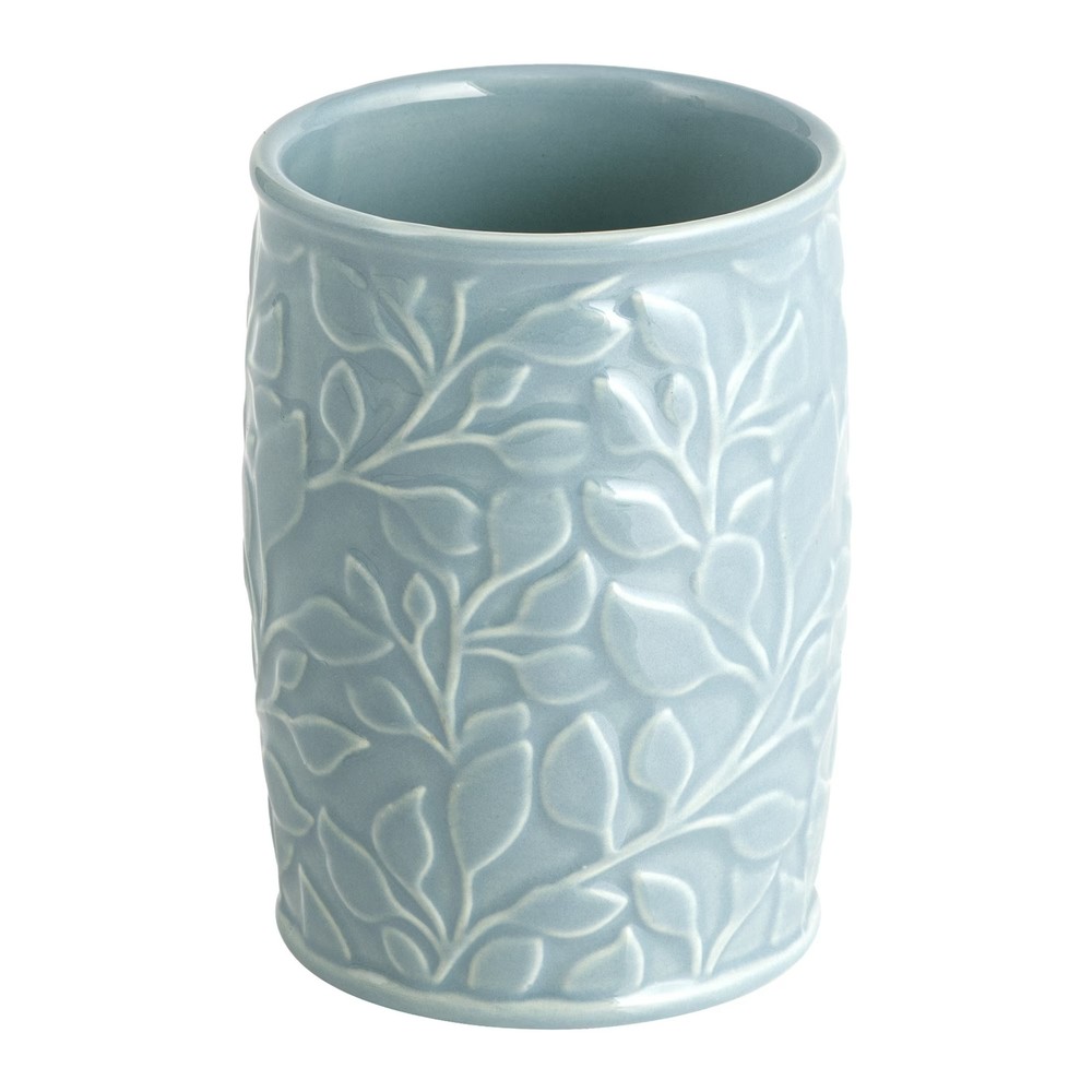 Floral Ceramic Toothbrush Holder