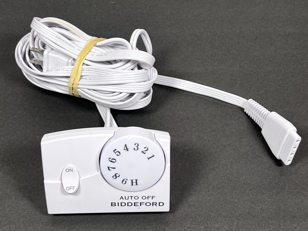 Biddeford Heated Blanket Control TC11BA Auto Off Digital 8 Heat Settings White