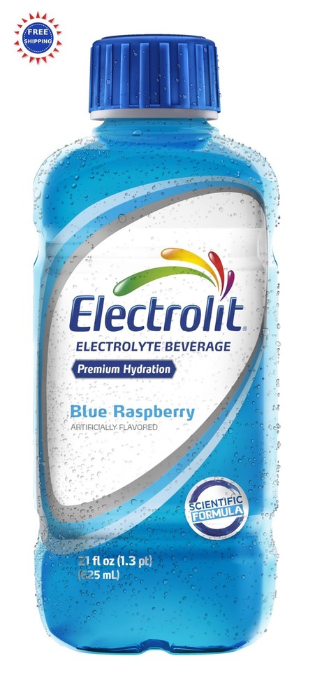 Electrolit Electrolyte Beverage Blue Raspberry 21 FL Oz Pack bottle