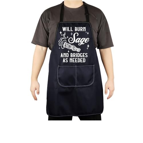 Will Burn Sage And Bridges As Needed Witch Apron Witchy Will Burn Sage Apron