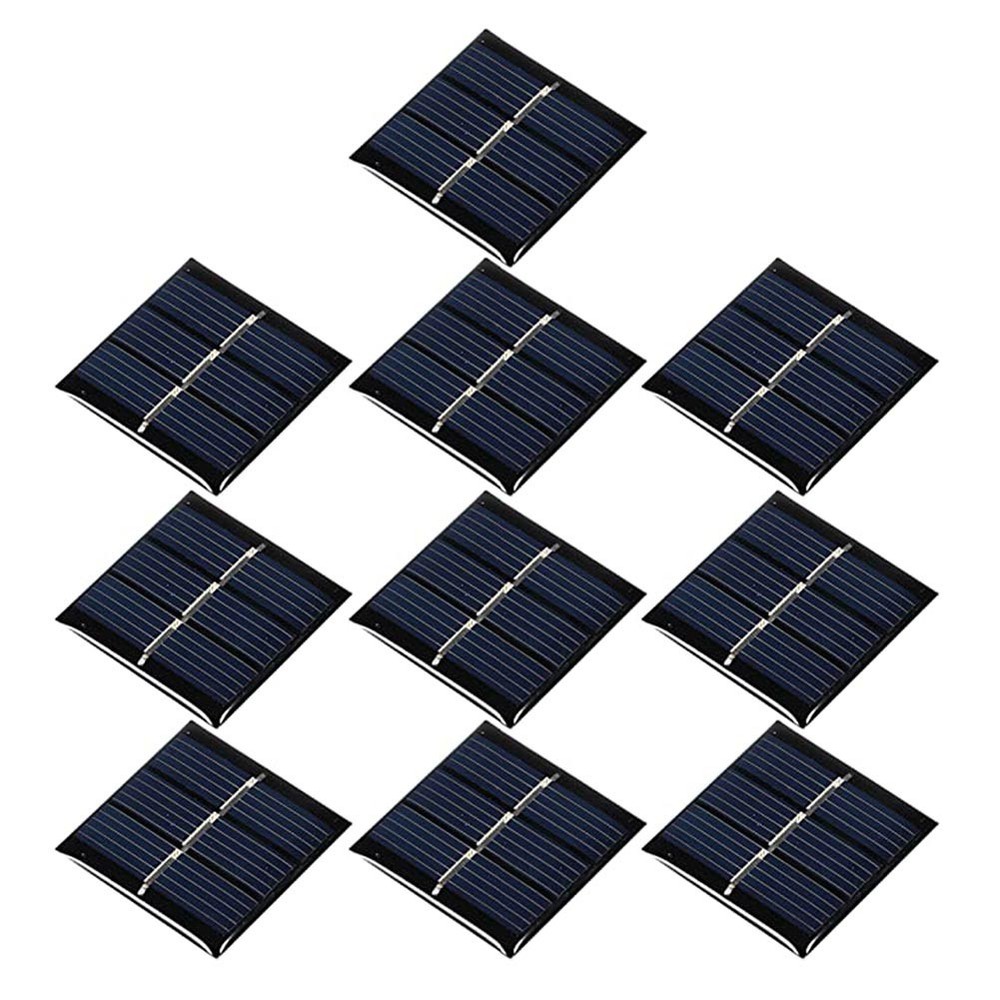 10pcs Solar Panel Cells for DIY Projects 1 5V 60mA for Small Solar Applications