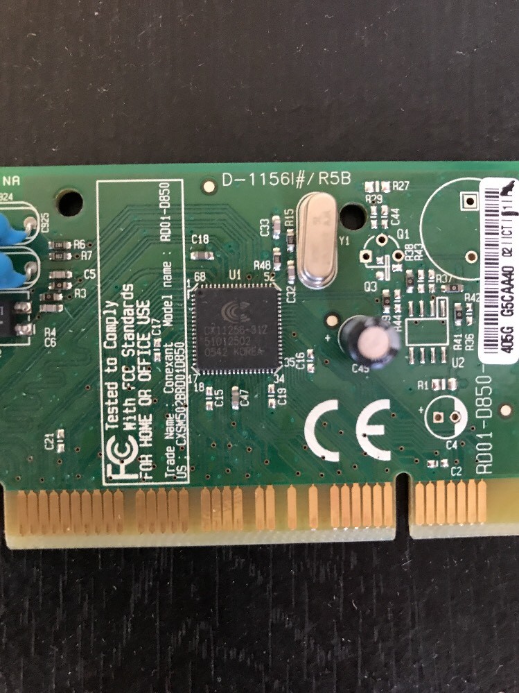 Conexant RD01-D850 (RD01D850) 56 Mbps Modem