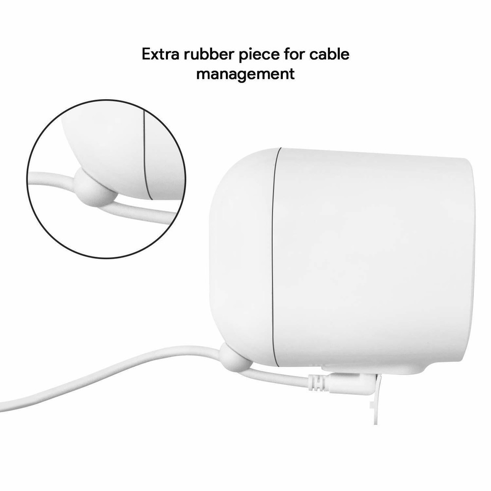 Wasserstein Solar Panel with 13.1ft/4m Cable Compatible with Arlo Essential