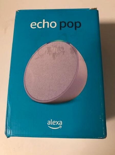 Amazon Echo Pop ( newest model) - Smart Speaker With Alexa- Lavender Bloom