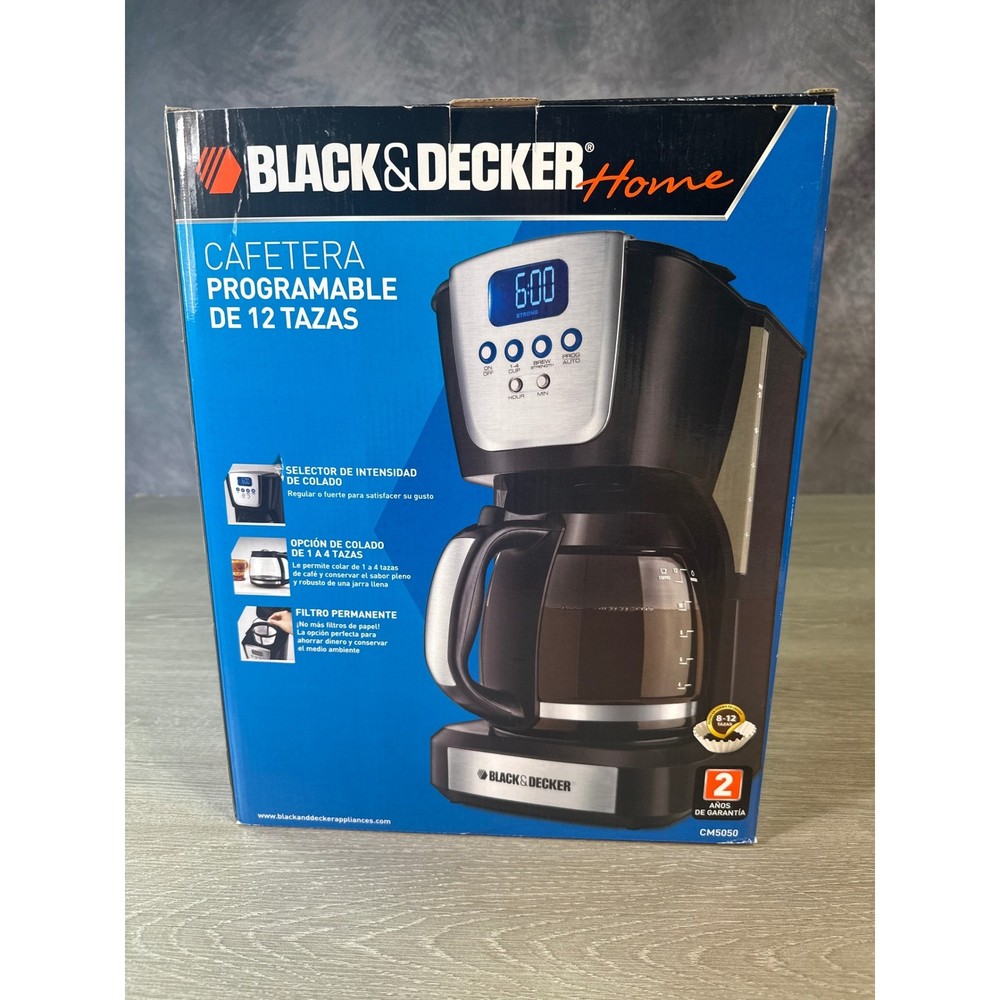BLACK DECKER 12 CUP PROGRAMMABLE COFFEEMAKER CM5050 Brew Strength Selector