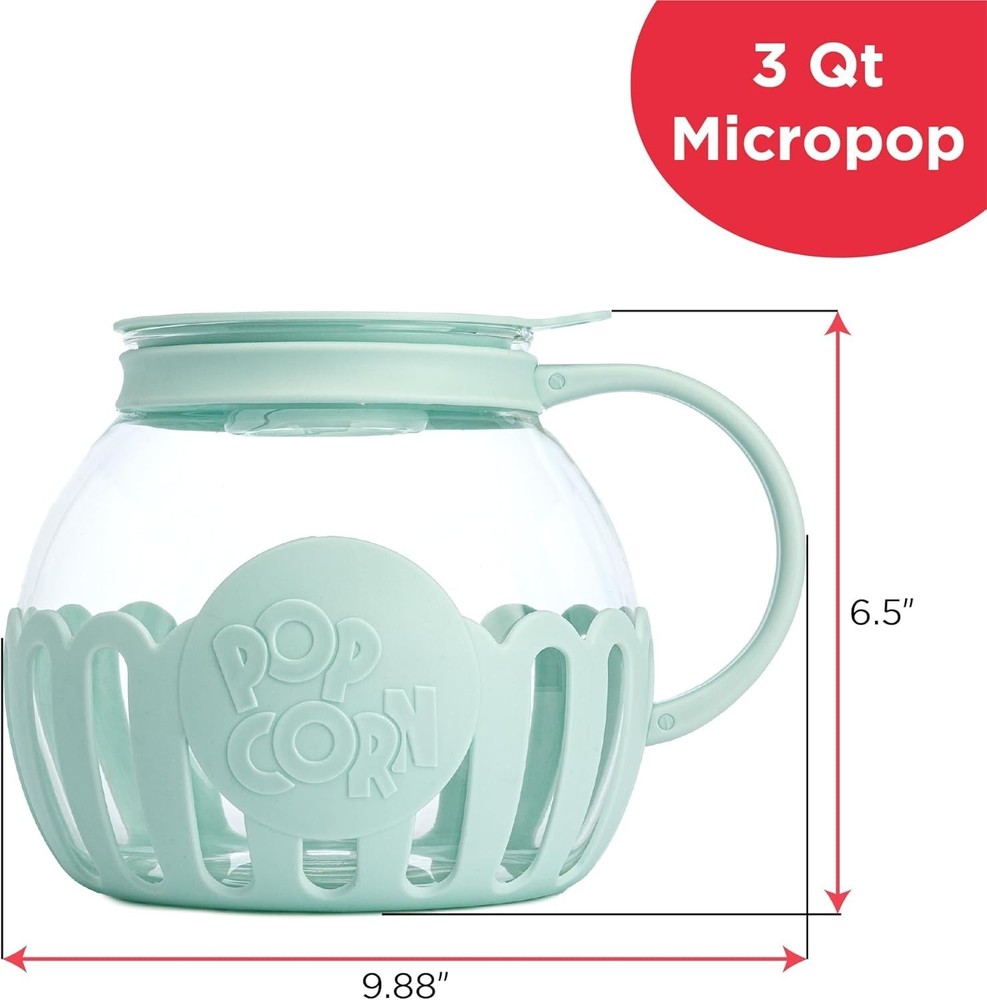 Ecolution 3-Quart BPA-Free Micro-Pop Popcorn Maker - Dishwasher Safe & Durable