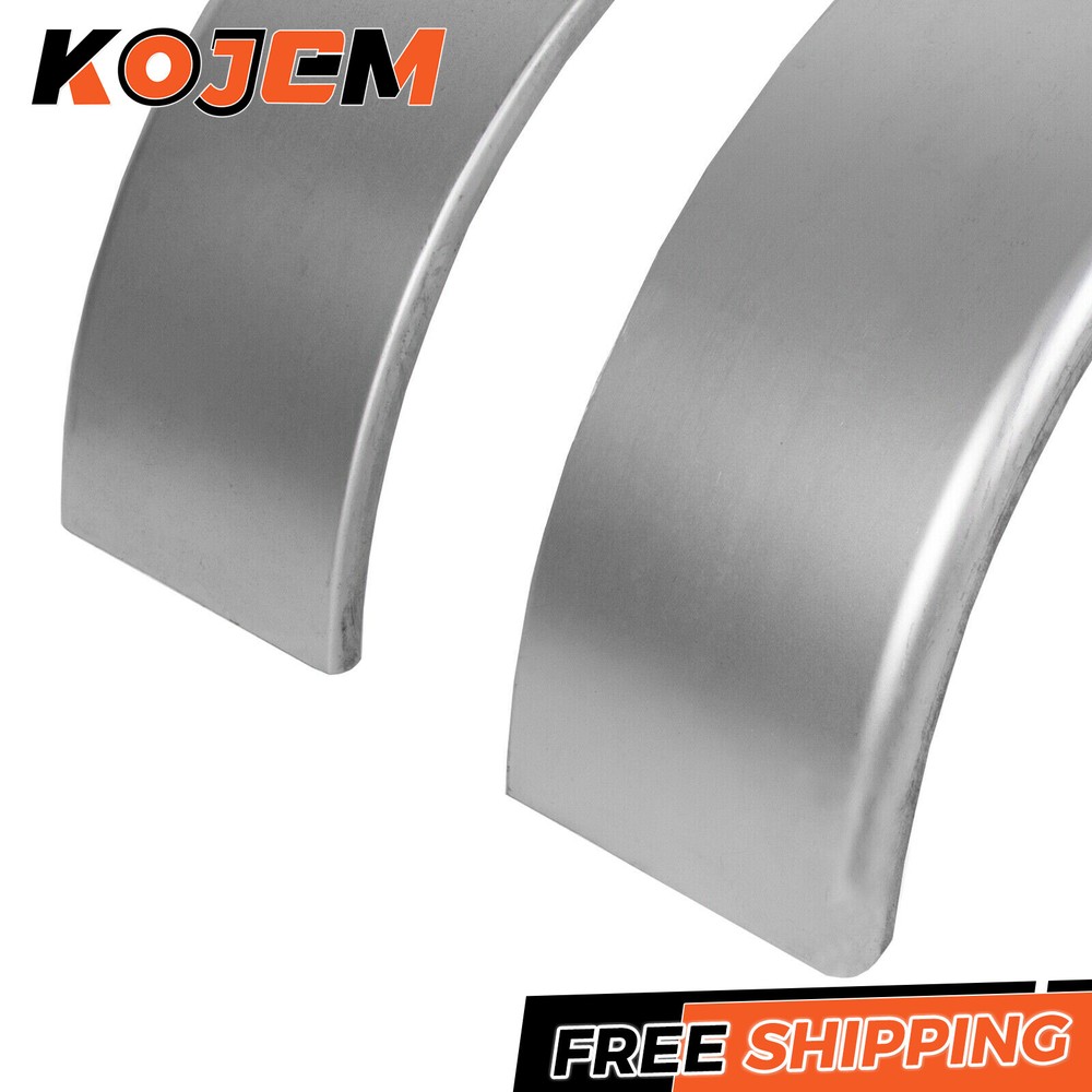 Pair of Steel Round Single Axle Trailer Fenders & Backs For 14" 15'' 16" Wheel