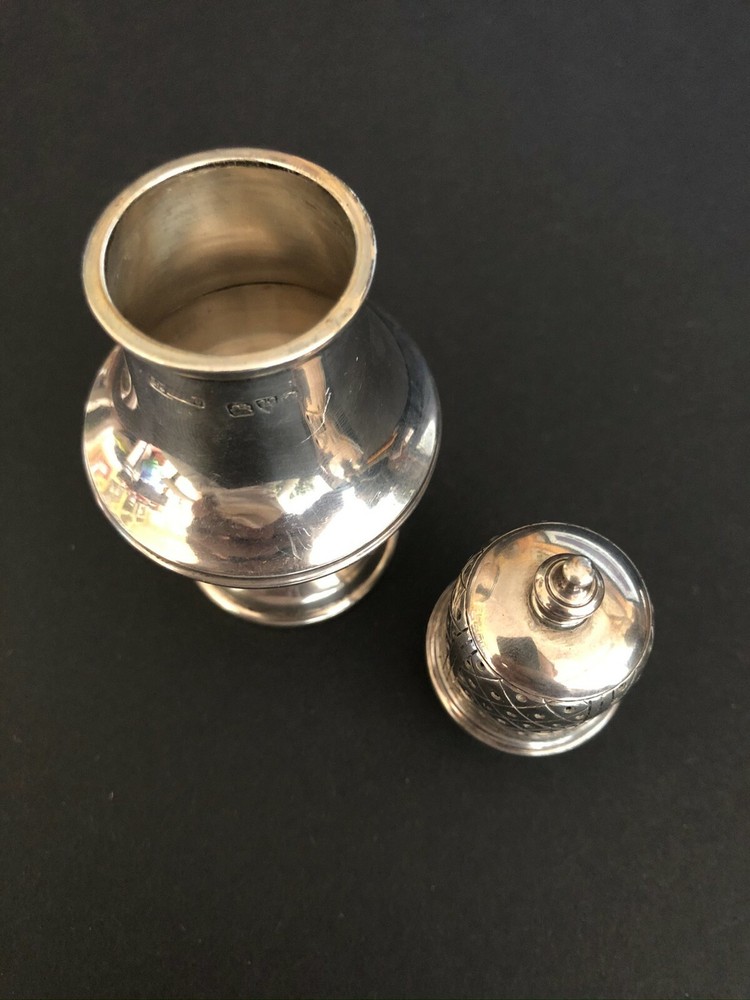Solid Silver Pepperette Made By S. Blanckensee Hallmarked 