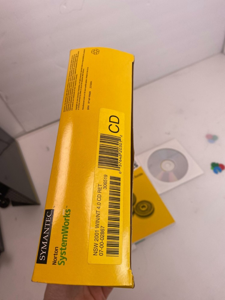 symantec Norton SystemWorks 2001 - Manual & Disc In Original Box