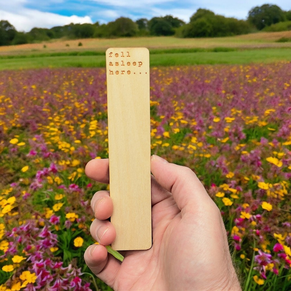 Bookmark - Personalized - Fell asleep here