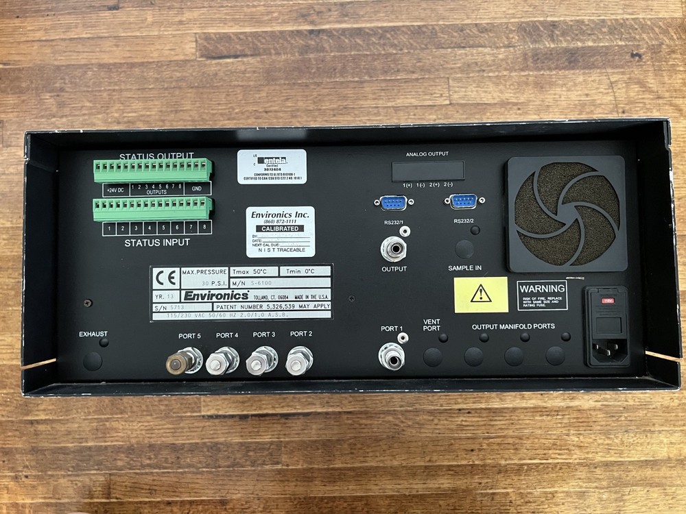 Environics 6100 Multi-Gas Calibrator
