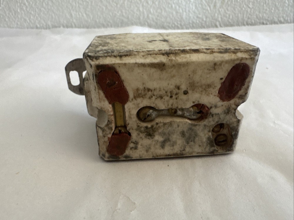 Single Pole Push Button Light Switch - Antique