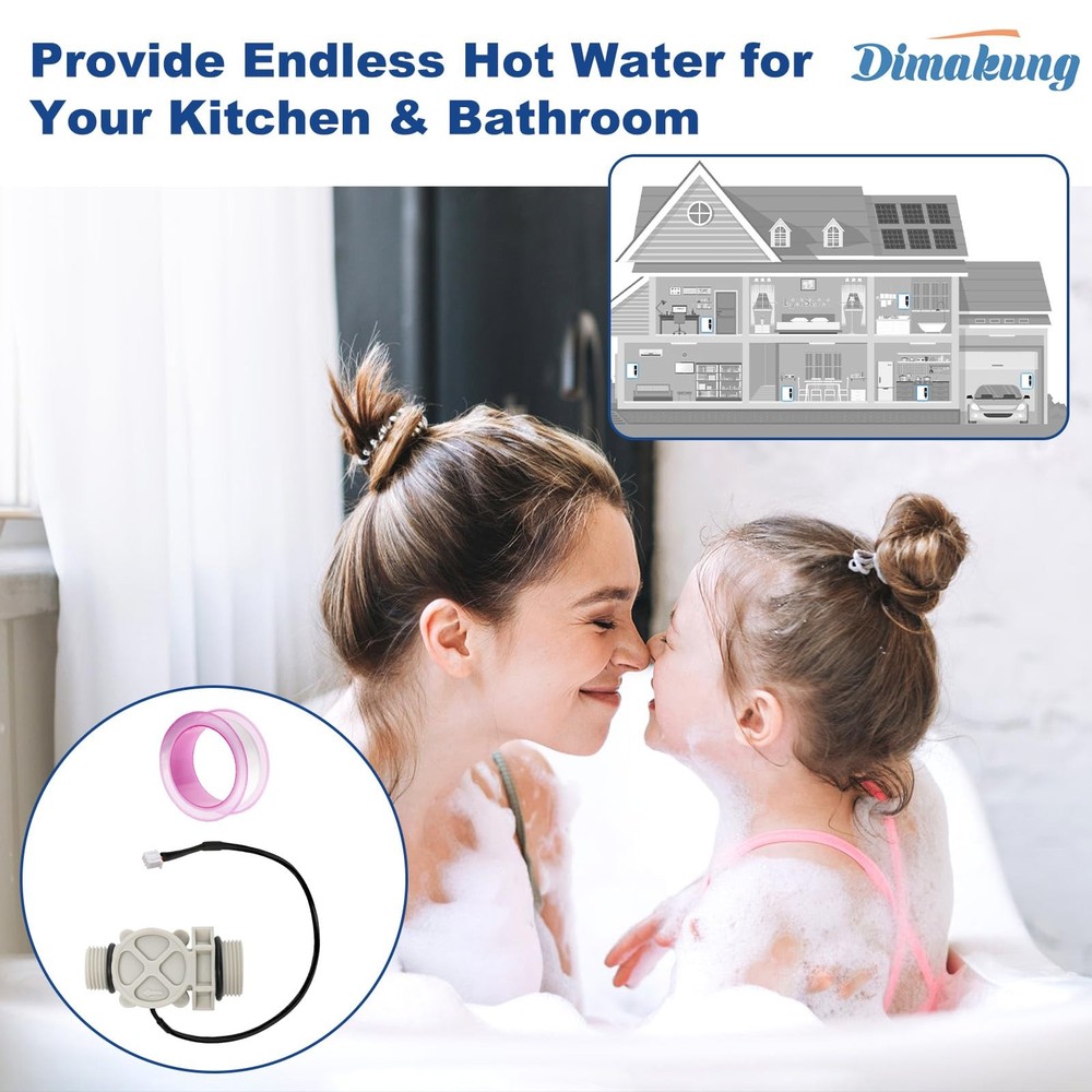 FSA QC MEDLRG Tankless Water Heater Flow Sensor Fits for Ecosmart ECO 18, ECO...