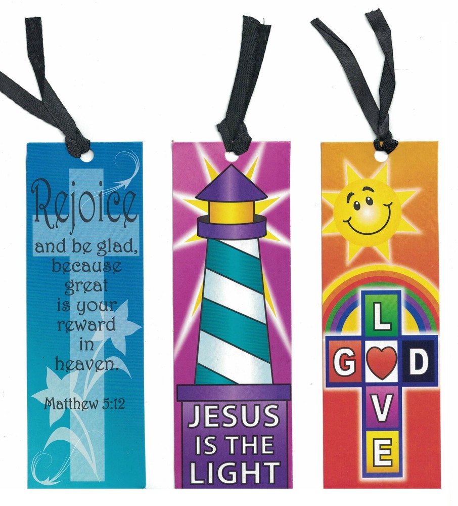 Christian Bible Religious Bookmark Assortment (12 Pack)