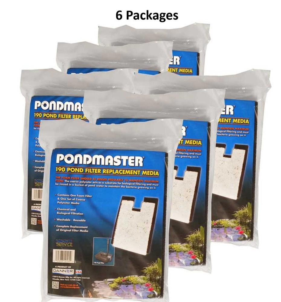 Pondmaster PMK190 Replacement Filter Pads 12195 ( 6 Packages )