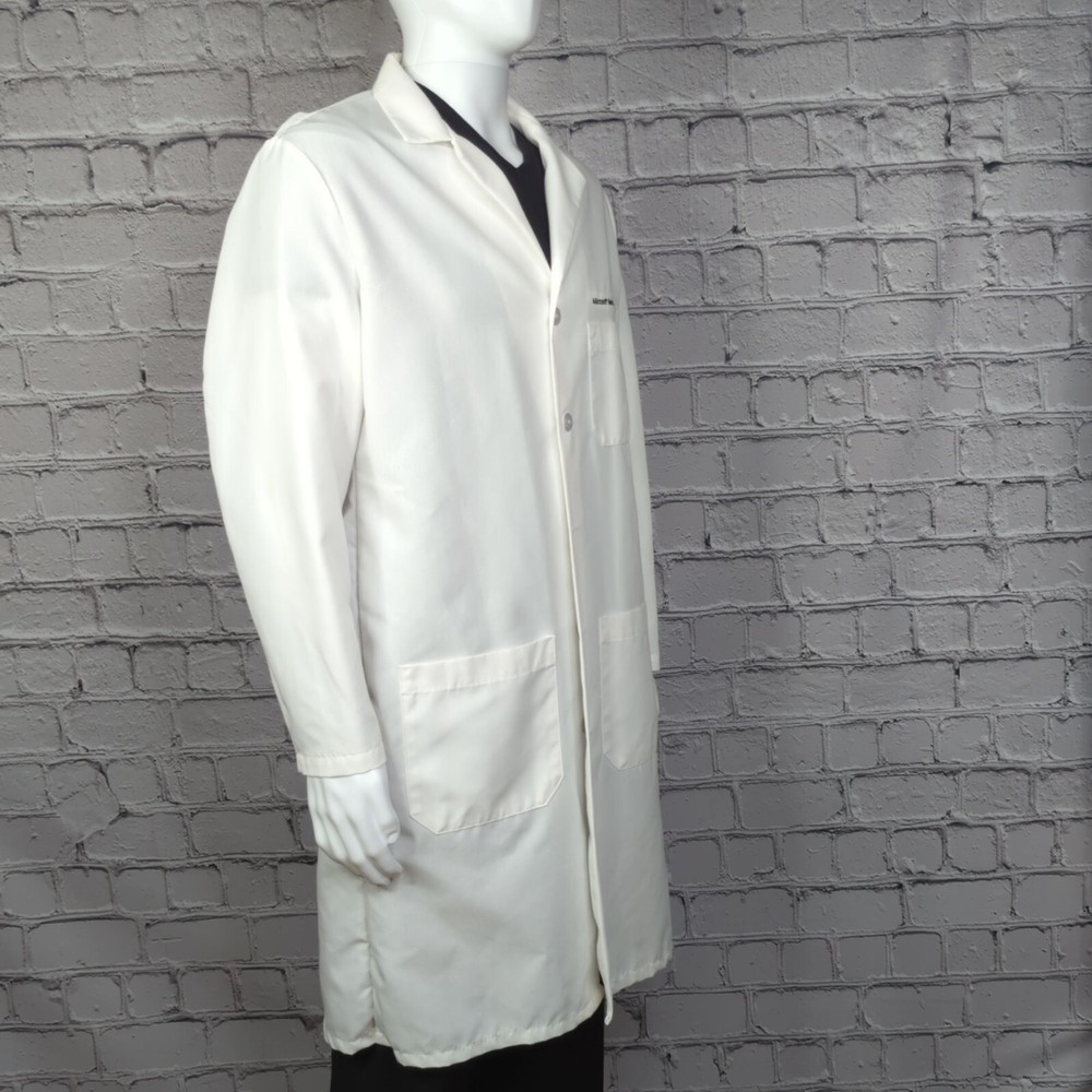 Red Kap "Microsoft Hands-On Lab" White Lab Coat, Men's 42