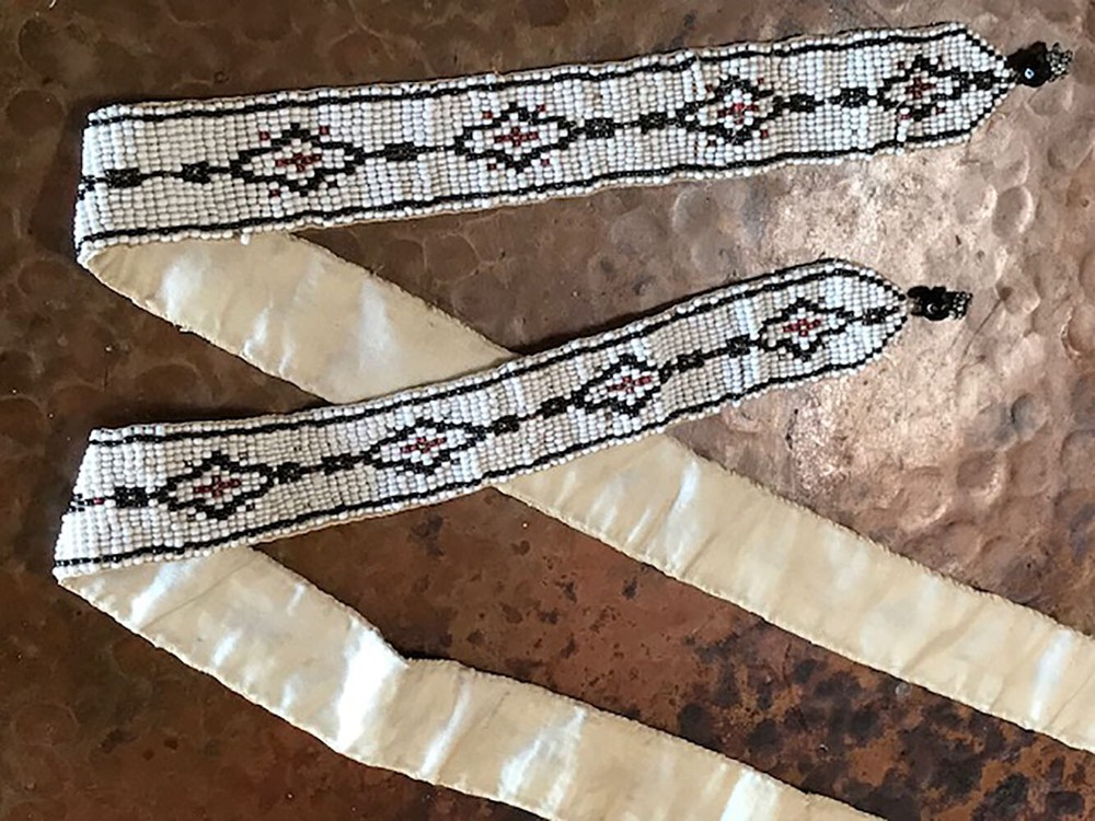 VINTAGE BEADWORK SUSPENDERS OR BELTS