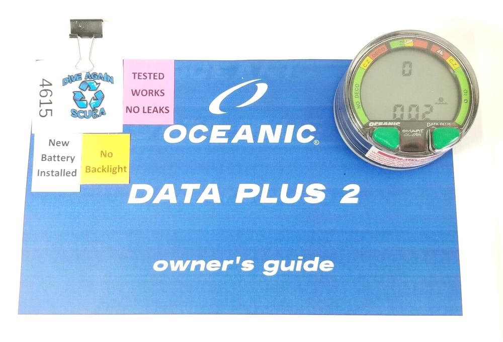 Oceanic Data Plus 2 Air & Nitrox Puck Module Scuba Dive Computer #4615