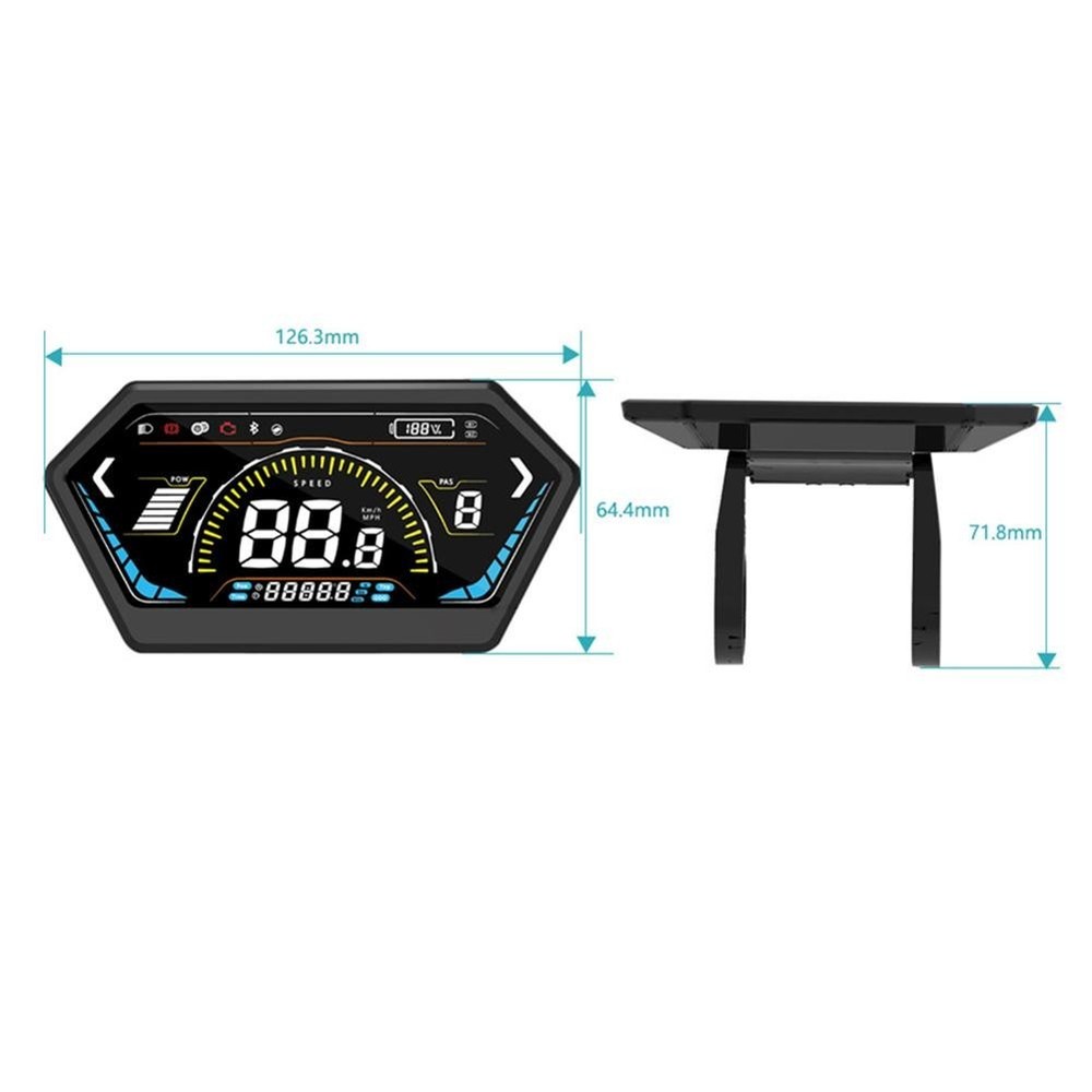 Wide Compatibility Ebike LCD Display Suitable for Various Modifications