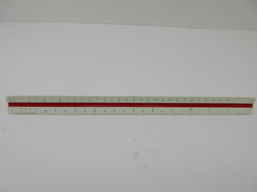 A.W. Faber-Castell 883/Z2 Engineer Scale Ruler Germany – Triangular Drafting