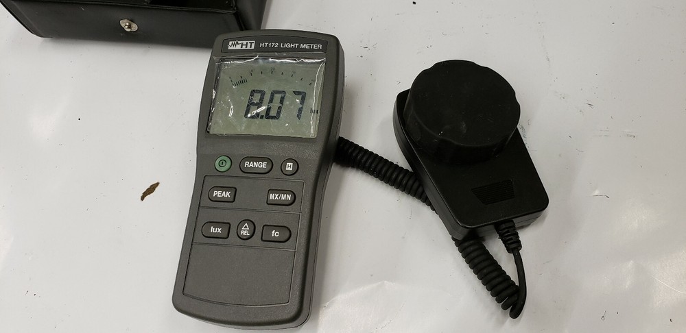 HT 172 HT172 Digital Lux Light Meter with Case. Ships Without Batteries