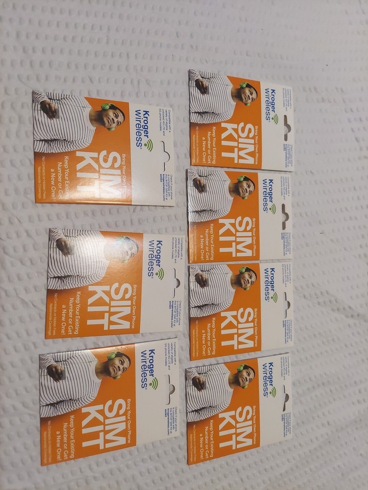 7 Kroger Wireless BYOP SIM Cards