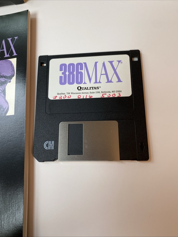 Qualitas 386Max Version 6 Memory Management Software 1991/92