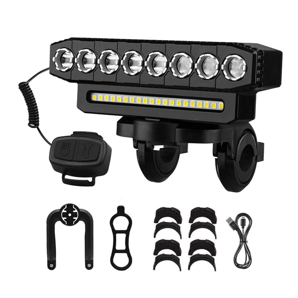Bicycle Front Headlight Super Bright LED Bike Light Fit Type-C Charging
