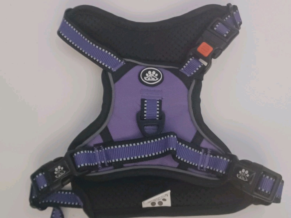 Dog Harness No-Pull, Control Handle, Padded Size Small Purple